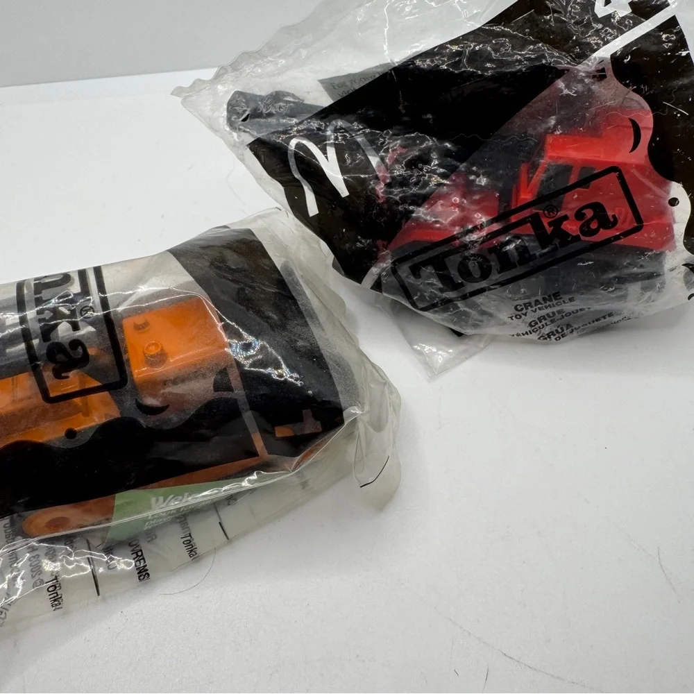 Vintage 2003 McDonalds Happy Meal Toy Tonka Bulldozer Crane‎ #1 #4